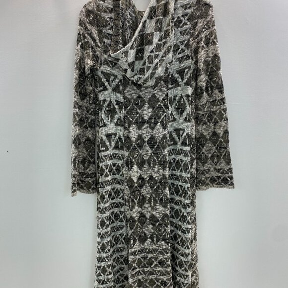 Free People Sheer Cardigan Duster with Hood Size XSmall - Picture 2 of 7